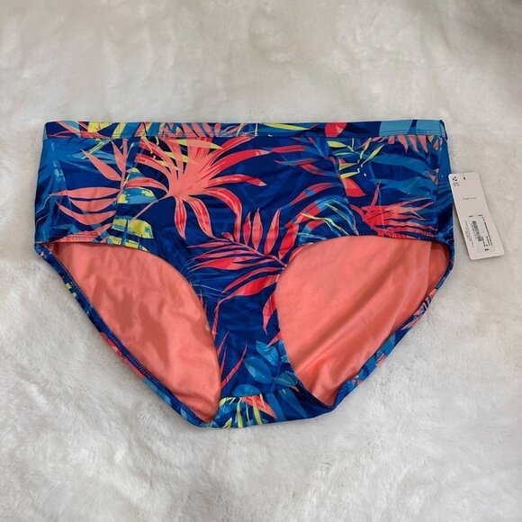 NWT Peyton & Parker "Under the Sea" Tropical High-Rise Bathing Suit Bottom - Picture 2 of 9